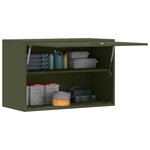 vidaXL Armoire murale pour garage Vert olive 80 x 40 x 53 cm