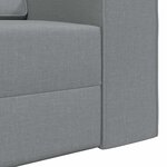 vidaXL Canapé-lit au sol Gris clair 245 x 78 x 77 cm tissu