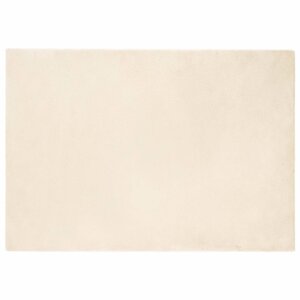 vidaXL Tapis en Fourrure Synthétique de Lapin Crème 140 x 200 cm