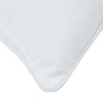 vidaXL Oreiller avec oreiller Blanc Coton et polyester