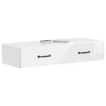 vidaXL Table d'appoint murale 87 5 x 34 5 x 17 cm Bois d'ingénierie