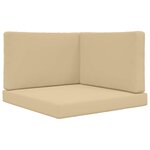vidaXL Coussin de canapé d'extérieur Polyester Beige 80 x 80 cm