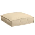vidaXL Coussin 6 Pièces Beige 40 x 40 x 8 cm Tissu Oxford