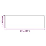 vidaXL Tapis de couloir aspect sisal sable 50x150 cm