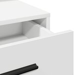 vidaXL Coiffeuse avec tiroir Blanc 79 x 41 x 135 cm Bois d'ingénierie