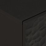 vidaXL Armoire latérale noir 80x33x75 cm bois massif de manguier