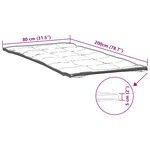 vidaXL Protège-matelas blanc 80x200 cm