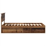 vidaXL Cadre de lit Bois ancien 100 x 200 cm Bois d'ingénierie