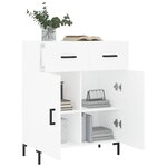 vidaXL Buffet blanc 69 5x34x90 cm bois d'ingénierie