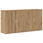 vidaXL Buffet 2 Pièces Chêne artisanal 79 x 38 x 80 cm Bois d'ingénierie