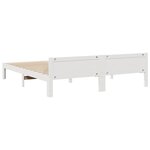 vidaXL Cadre de lit sans matelas blanc 160x200 cm bois de pin massif