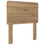 vidaXL Cadre de lit Chêne artisan 100 x 200 cm Bois de pin massif