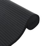 vidaXL Tapis rectangulaire noir 70x400 cm bambou