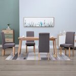 vidaXL Chaises à manger lot de 4 taupe tissu