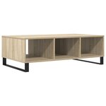 vidaXL Table basse chêne sonoma 104x60x35 cm bois d'ingénierie