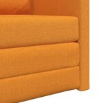 vidaXL Canapé-lit avec coussin Jaune foncé 74 x 77 x 81 cm tissu