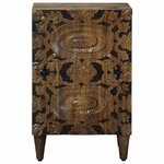 vidaXL Armoire de salle de bain avec stockage Marron 38 x 33 5 x 58 cm