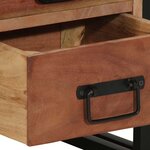 vidaXL Cabinet de chevet Marron 40 x 40 x 59 cm Bois d'acacia massif