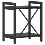vidaXL Étagère Chêne noir 40 x 30 x 50 cm Bois d'ingénierie