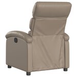vidaXL Fauteuil inclinable électrique Cappuccino Similicuir