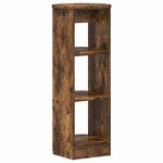 vidaXL Meuble d'appoint Chêne Fumé 40 x 40 x 100 cm Bois d’ingénierie