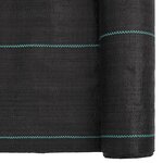 vidaXL Membrane anti-mauvaises herbes noir 0 5x100 m PP