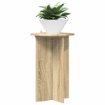 vidaXL Support de Plante 2 pièces Chêne Sonoma Ø40 x 60 cm