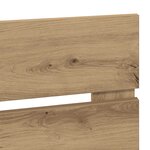 vidaXL Tête de lit Chêne artisanal 200 cm Bois d'ingénierie