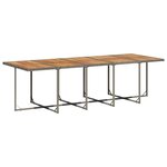 vidaXL Ensemble à manger de jardin 11Pièces avec coussins gris poly rotin