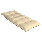 vidaXL Coussins de chaise à dossier haut lot de 4 beige tissu oxford