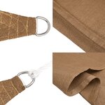vidaXL Voile d'ombrage 160 g/m² Taupe 4x5x5 m PEHD