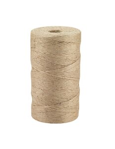 (lot  10 pelotes) ficelle jute résistance 70kg - diam155mm x l325m