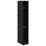vidaXL Armoire en Chêne Noir 30 x 50 x 200 cm - en bois d'ingénierie.