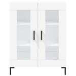 vidaXL Buffet haut Blanc 69 5x34x180 cm Bois d'ingénierie