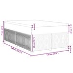 vidaXL Sommier à lattes de lit et matelas gris foncé 120x190cm velours