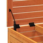 vidaXL Repose-pied de jardin avec coussin bois massif de pin