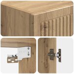 vidaXL Armoire Murale 33 x 34 5 x 90 cm Bois d'ingénierie
