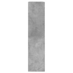 vidaXL Armoire à chaussures gris béton 80x21x87 5 cm bois d'ingénierie