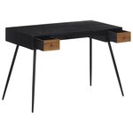 Bureau table poste de travail meuble d'ordinateur informatique étude 117 x 56 5 x 75 cm teck massif récupéré brun 02_0023375