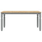 vidaXL Ensemble à manger Panama 3 Pièces gris bois de pin massif