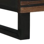 vidaXL Table de chevet - 50x33x60 cm  en bois de manguier massif et bois d'ingénierie.