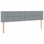 vidaXL Lit avec rangement et matelas Gris clair 200 x 200 cm Velours