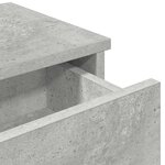vidaXL Étagère murale avec tiroirs gris béton bois d'ingénierie
