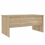 vidaXL Table basse chêne sonoma 102x50 5x46 5 cm bois d'ingénierie