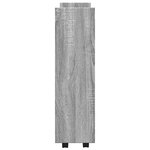 vidaXL Chariot de rangement étroit 3 niveaux sonoma gris
