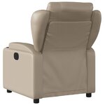 vidaXL Fauteuil inclinable électrique Cappuccino Similicuir