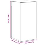 vidaXL Ensemble meuble TV 4 Pièces Chêne noir 80 x 30 x 30.5 cm