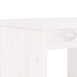 vidaXL Ensemble à manger de jardin 13 Pièces blanc bois de pin massif