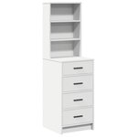 vidaXL Haut Armoire Blanc 40 x 41 x 135 cm Bois d'ingénierie