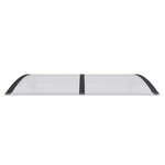 vidaXL Auvent de porte Noir 150x100 cm Polycarbonate